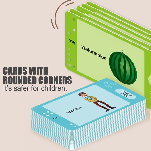 Jucarie educativa Montessori pentru copii cu cititor de carduri flash, 60 carduri, incarcare MicroUSB, 2 ani+, Girafa galbena, bebeLOGIC™ - imagine 15